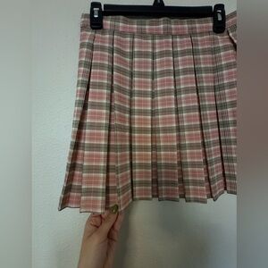 Pleated mini skirt